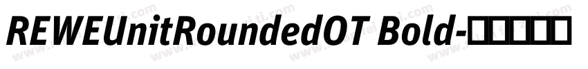 REWEUnitRoundedOT Bold字体转换